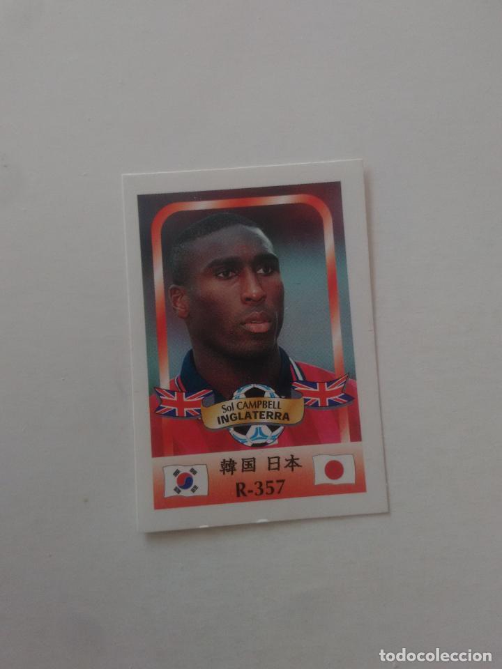 Coleccionismo deportivo: 357 SOL CAMPBELL SELECCI&Oacute;N INGLATERRA STICKER CROMO FUTBOL MUNDIAL 2002 WORLD CUP 02 REYAUCA