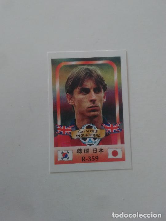 Coleccionismo deportivo: 359 GARY NEVILLE SELECCI&Oacute;N INGLATERRA STICKER CROMO FUTBOL MUNDIAL 2002 WORLD CUP 02 REYAUCA