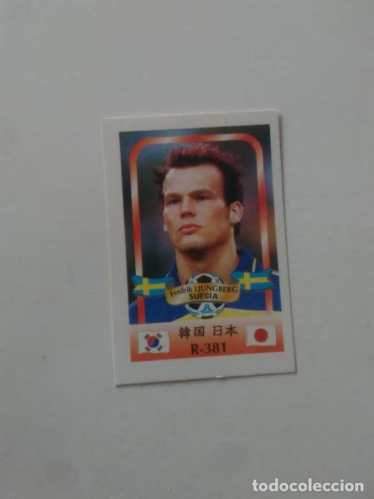 Coleccionismo deportivo: 381 FREDRIK LJUNGBERG SELECCI&Oacute;N SUECIA STICKER CROMO FUTBOL MUNDIAL 2002 WORLD CUP 02 REYAUCA
