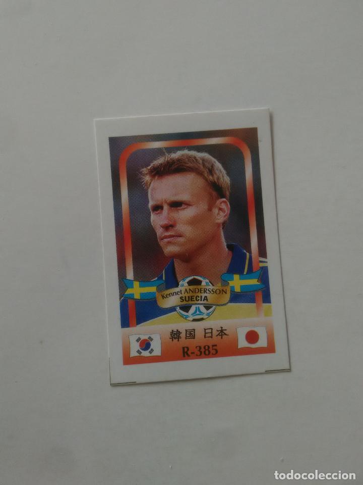 Coleccionismo deportivo: 385 KENNET ANDERSSON SELECCI&Oacute;N SUECIA STICKER CROMO FUTBOL MUNDIAL 2002 WORLD CUP 02 REYAUCA