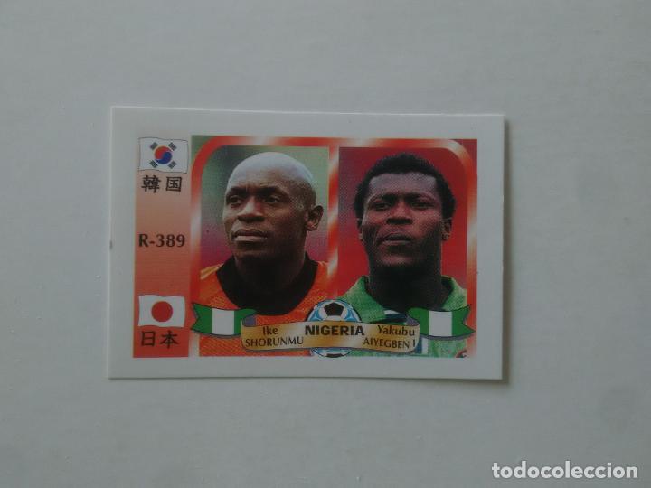 Coleccionismo deportivo: 389 IKE SHORUNMU YAKUBU AIYEGBEN I SELECCI&Oacute;N NIGERIA CROMO FUTBOL MUNDIAL 2002 WORLD CUP 02 REYAUCA