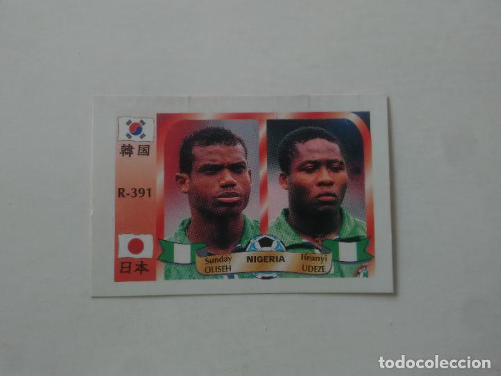 Coleccionismo deportivo: 391 SUNDAY OLISEH IFEANYI UDEZE SELECCI&Oacute;N NIGERIA CROMO FUTBOL MUNDIAL 2002 WORLD CUP 02 REYAUCA