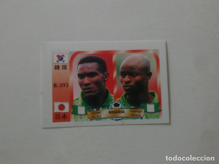 Coleccionismo deportivo: 395 VICTOR AGALI GEORGE FINIDI SELECCI&Oacute;N NIGERIA CROMO FUTBOL MUNDIAL 2002 WORLD CUP 02 REYAUCA