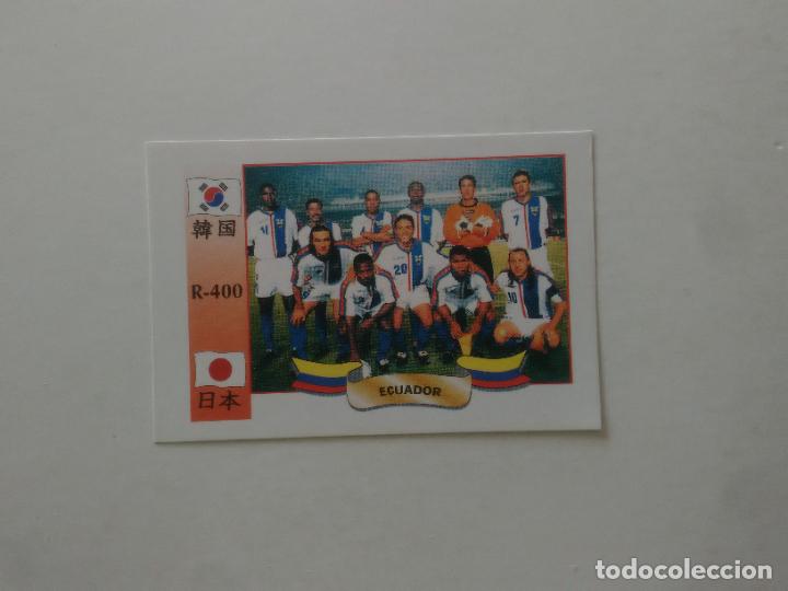 Coleccionismo deportivo: 400 EQUIPO PLANTILLA SELECCI&Oacute;N ECUADOR STICKER CROMO FUTBOL MUNDIAL 2002 WORLD CUP 02 REYAUCA