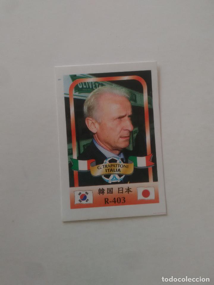 Collectionnisme sportif: 403 G. TRAPATTONI SELECCI&Oacute;N ITALIA STICKER CROMO FUTBOL MUNDIAL 2002 WORLD CUP 02 REYAUCA
