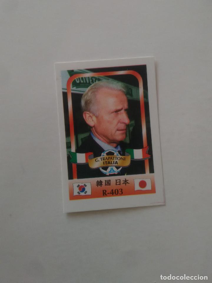 Collectionnisme sportif: 403 G. TRAPATTONI SELECCI&Oacute;N ITALIA STICKER CROMO FUTBOL MUNDIAL 2002 WORLD CUP 02 REYAUCA