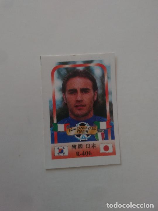 Collectionnisme sportif: 406 CANNAVARO SELECCI&Oacute;N ITALIA STICKER CROMO FUTBOL MUNDIAL 2002 WORLD CUP 02 REYAUCA