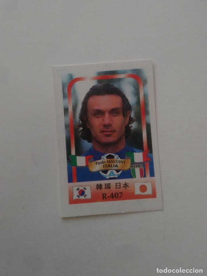 Collectionnisme sportif: 407 MALDINI SELECCI&Oacute;N ITALIA STICKER CROMO FUTBOL MUNDIAL 2002 WORLD CUP 02 REYAUCA