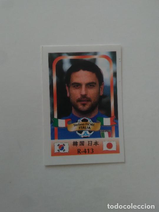 Collectionnisme sportif: 413 STEFANO FIORE SELECCI&Oacute;N ITALIA STICKER CROMO FUTBOL MUNDIAL 2002 WORLD CUP 02 REYAUCA