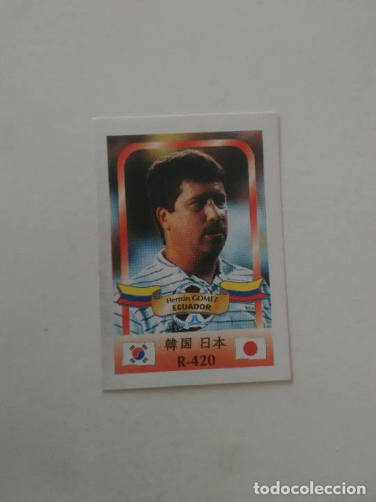 Collectionnisme sportif: 420 HERN&Aacute;N GOMEZ SELECCI&Oacute;N ECUADOR STICKER CROMO FUTBOL MUNDIAL 2002 WORLD CUP 02 REYAUCA
