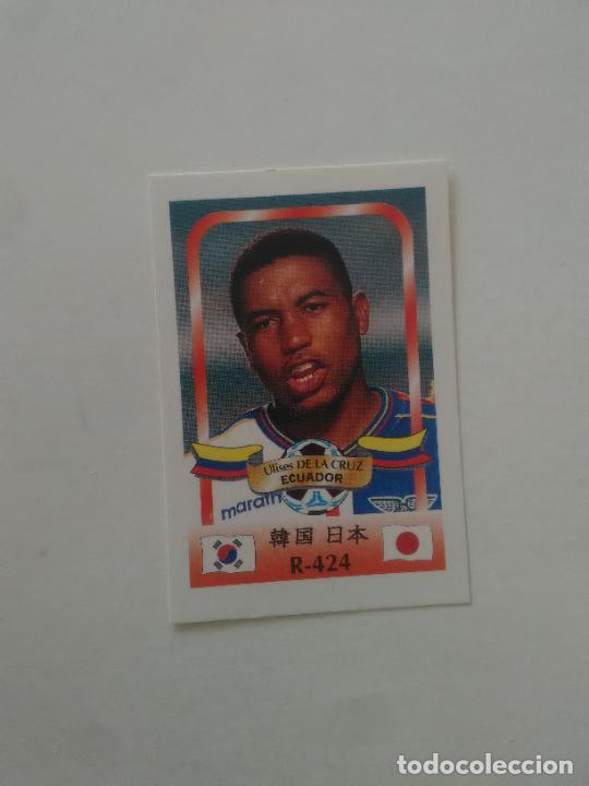Collectionnisme sportif: 424 ULISES DE LA CRUZ SELECCI&Oacute;N ECUADOR STICKER CROMO FUTBOL MUNDIAL 2002 WORLD CUP 02 REYAUCA