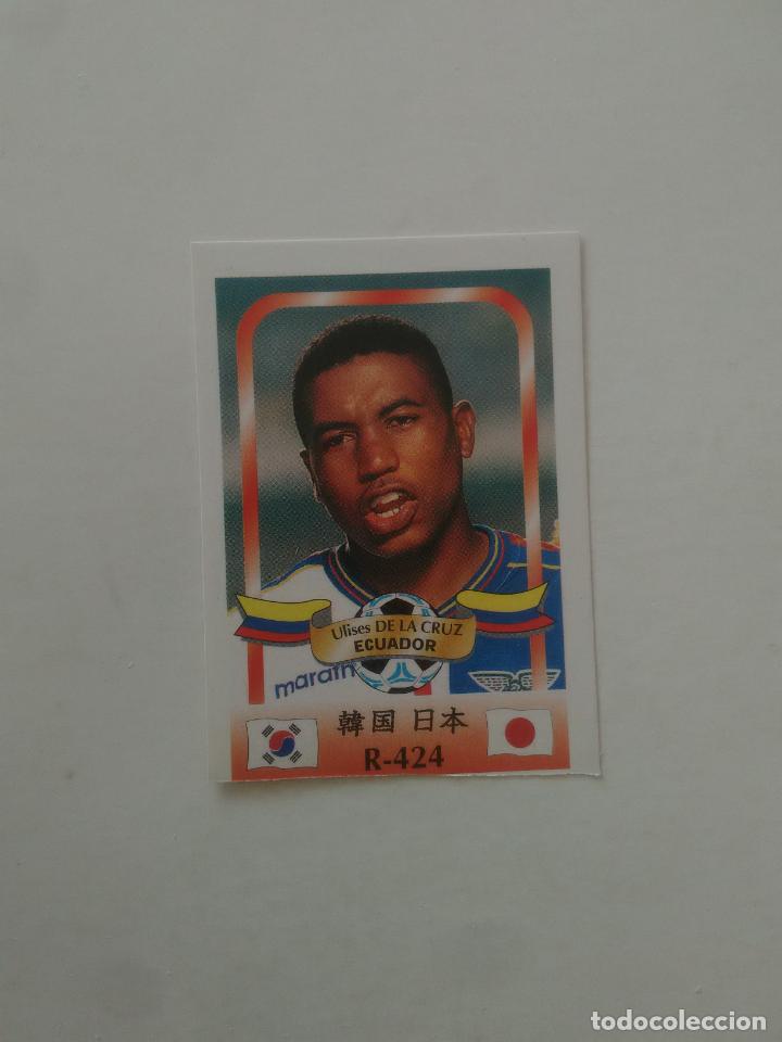 Collectionnisme sportif: 424 ULISES DE LA CRUZ SELECCI&Oacute;N ECUADOR STICKER CROMO FUTBOL MUNDIAL 2002 WORLD CUP 02 REYAUCA