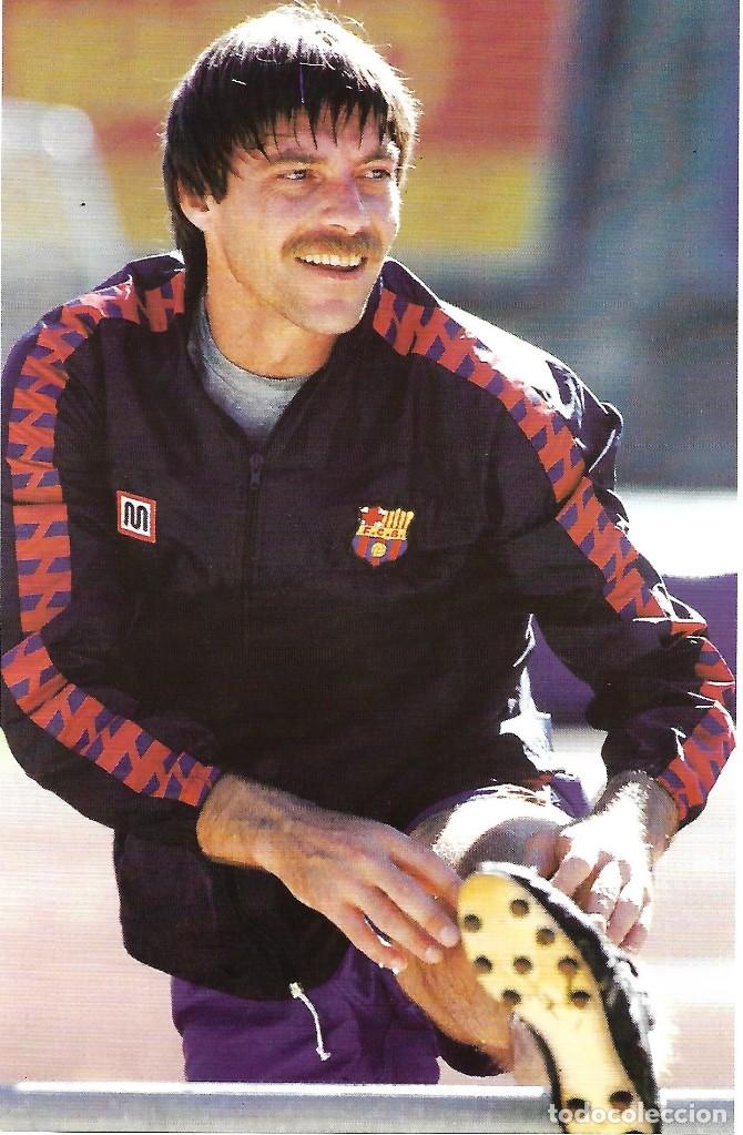 Collectionnisme sportif: BAR&Ccedil;A: L&aacute;mina de MIGUELI entrenando