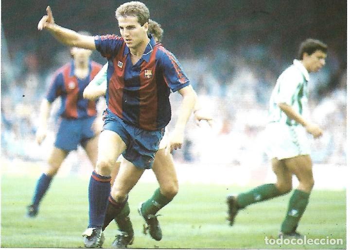 Collezionismo sportivo: BAR&Ccedil;A: L&aacute;mina de ROBERT FERN&Aacute;NDEZ BONILLO en acci&oacute;n