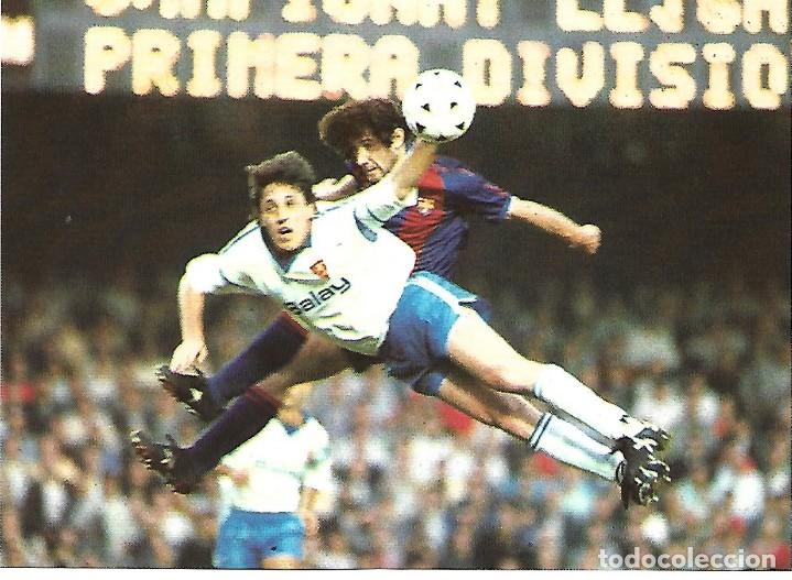 Collectionnisme sportif: BAR&Ccedil;A: L&aacute;mina de JOSE MARI BAKERO en acci&oacute;n