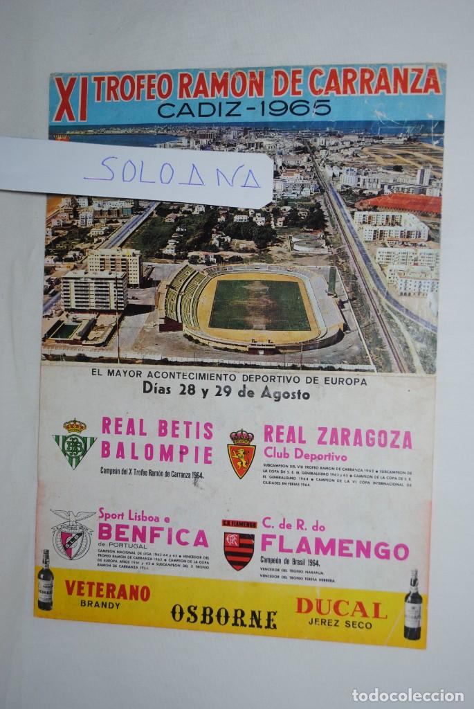 Coleccionismo deportivo: TROFEO RAMON DE CARRANZA 1965 - Foto 1