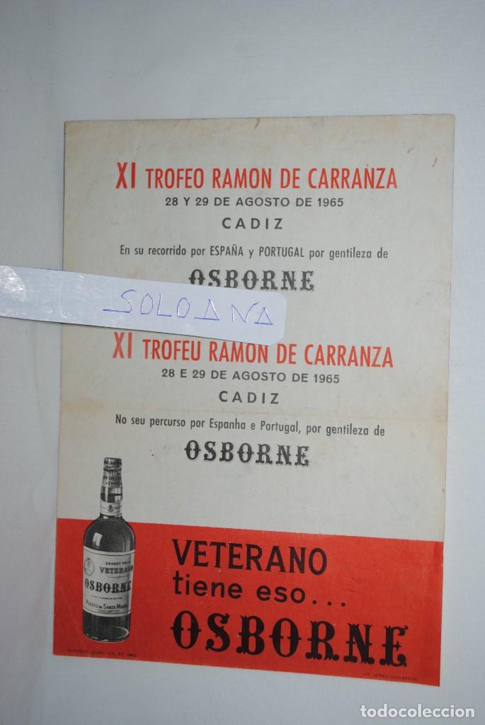 Coleccionismo deportivo: TROFEO RAMON DE CARRANZA 1965 - Foto 2