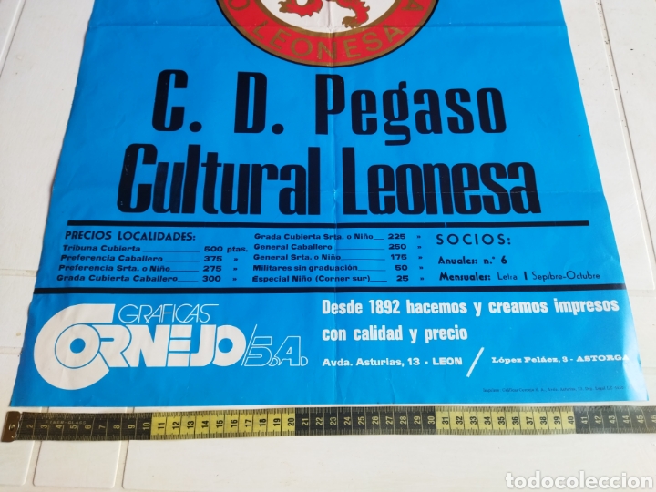 Coleccionismo deportivo: C.D. PEGASO & CULTURAL LEONESA - Foto 2