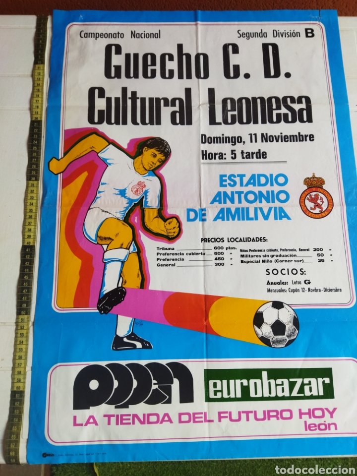 Coleccionismo deportivo: GUECHO C.D. & CULTURAL LEONESA - Foto 1