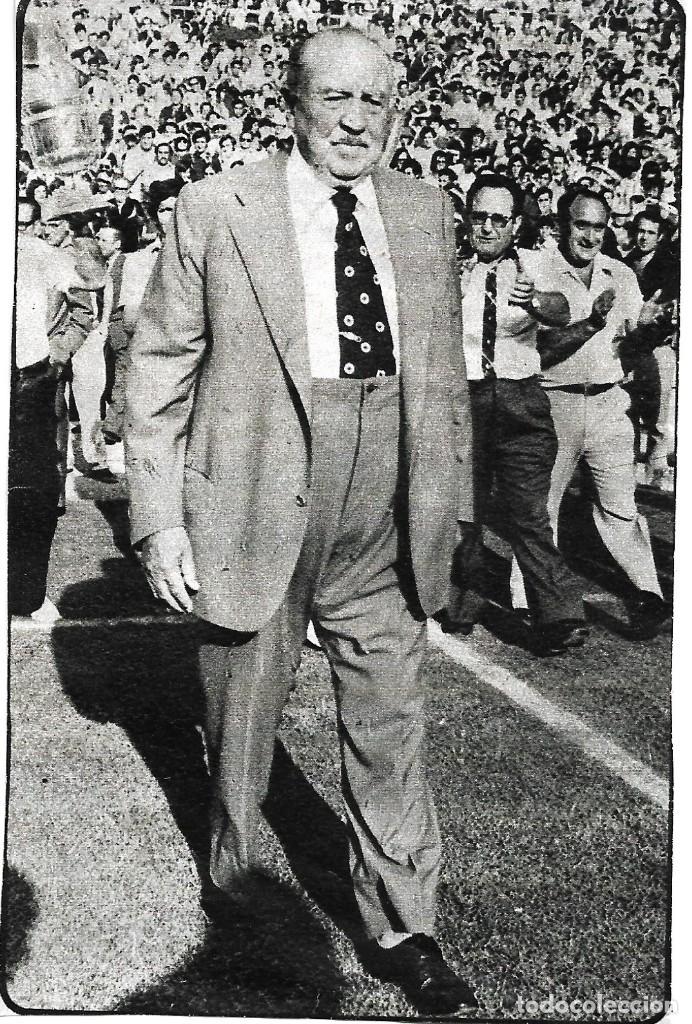 Sammelleidenschaft Sport: REAL MADRID: Recorte de SANTIAGO BERNAB&Eacute;U. 1976