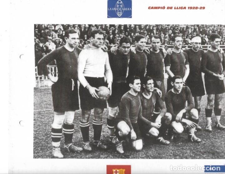 Sammelleidenschaft Sport: BAR&Ccedil;A: L&aacute;mina del equipoCampe&oacute;n deLiga en la temporada 28-29
