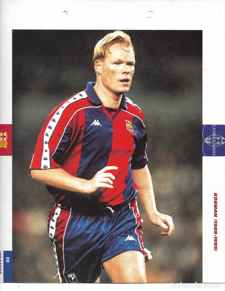 Coleccionismo deportivo: BAR&Ccedil;A: L&aacute;mina de Ronald KOEMAN - Foto 1