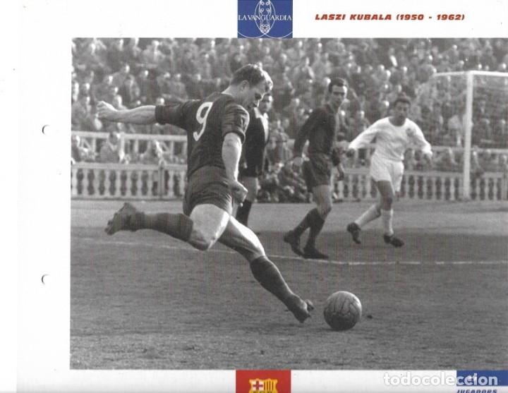 Coleccionismo deportivo: BAR&Ccedil;A: L&aacute;mina de KUBALA en acci&oacute;n - Foto 1