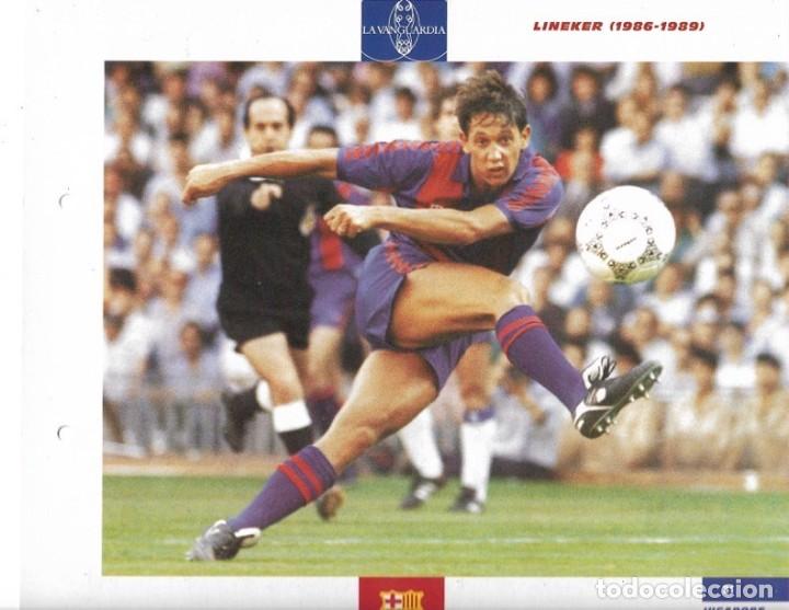 Coleccionismo deportivo: BAR&Ccedil;A: L&aacute;mina de GARY LINEKER en acci&oacute;n - Foto 1
