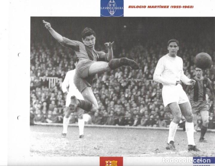 Sammelleidenschaft Sport: BAR&Ccedil;A: L&aacute;mina de EULOGIO MART&Iacute;NEZ en acci&oacute;n