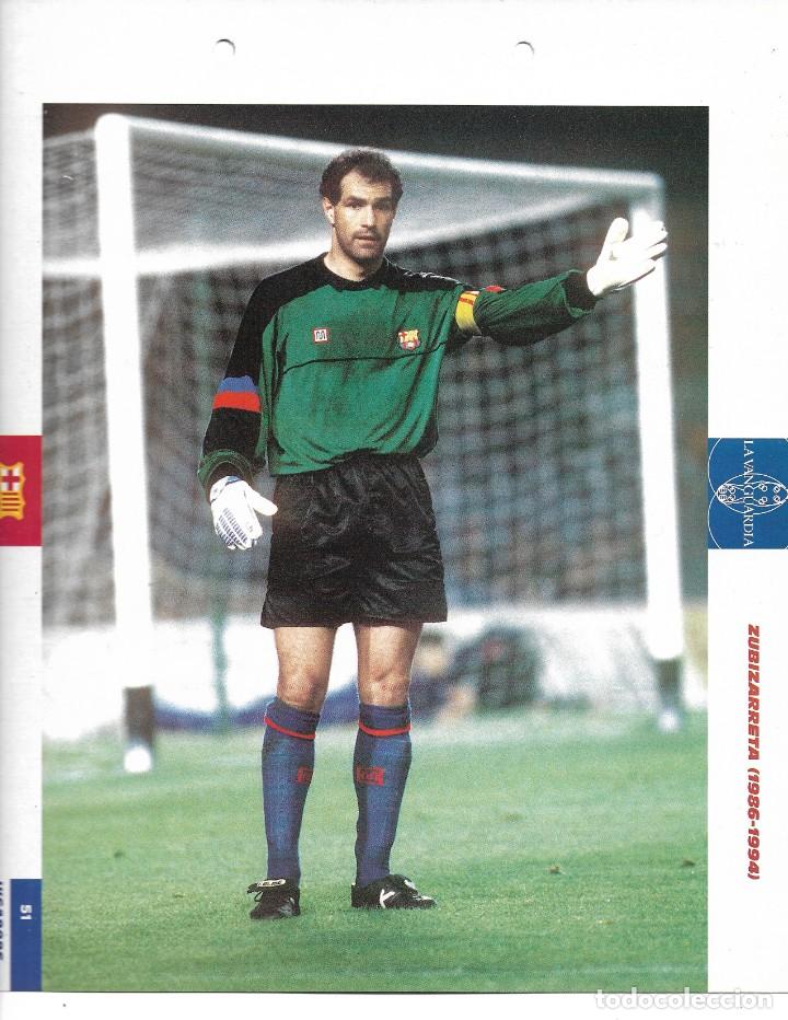 Coleccionismo deportivo: BAR&Ccedil;A: L&aacute;mina de Andoni ZUBIZARRETA - Foto 1