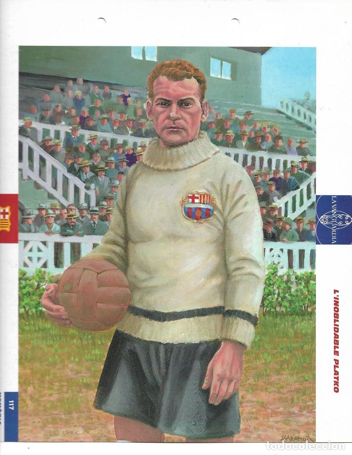 Coleccionismo deportivo: BAR&Ccedil;A: L&aacute;mina de PLATKO - Foto 1