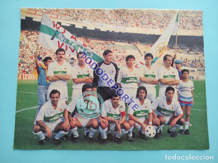 Sammelleidenschaft Sport: MINI POSTER ELCHE CF 88/89 - REVISTA AS COLOR LIGA FUTBOL 1988/1989 ALINEACION