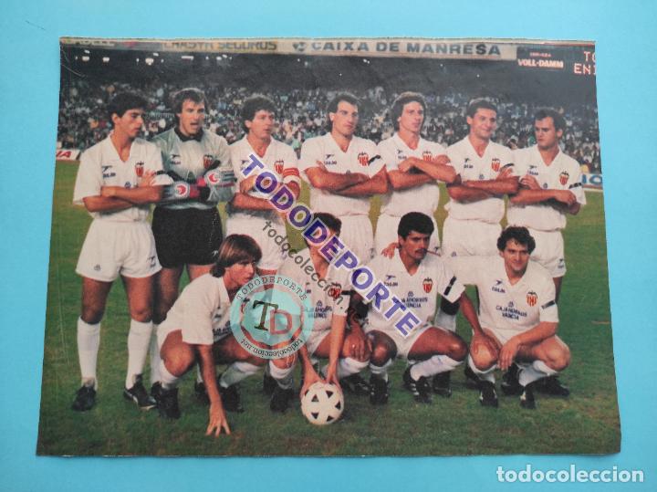 Sammelleidenschaft Sport: MINI POSTER VALENCIA CF 88/89 - REVISTA AS COLOR LIGA FUTBOL 1988/1989 ALINEACION