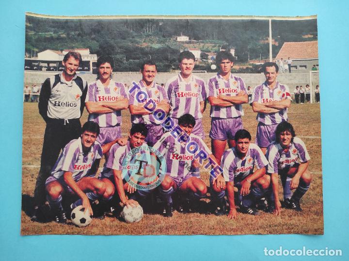 Sammelleidenschaft Sport: MINI POSTER REAL VALLADOLID 88/89 - REVISTA AS COLOR LIGA FUTBOL 1988/1989 ALINEACION
