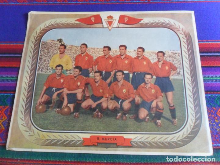 Sammelleidenschaft Sport: CARTEL P&Oacute;STER CARTULINA REAL MURCIA CLUB DE F&Uacute;TBOL. CARTELES DE EQUIPOS F&Uacute;TBOL 1950. 30,5X24,5 CMS.