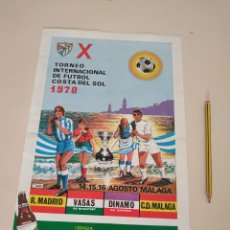 Coleccionismo deportivo: X COSTA DEL SOL 1970 VASAS , MALAGA , REAL MADRID , DINAMO , CERVEZA SAN MIGUEL