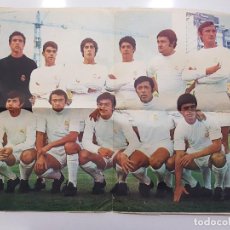 Coleccionismo deportivo: POSTER DEL REAL MADRID TEMPORADA 1972 DE NOCILLA DEPORTE (1970-1971) 31 X 46 CM. RARO. Lote 348661808