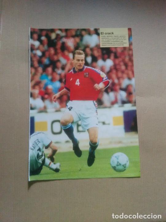 Collectionnisme sportif: PAVEL NEDVED REPUBLICA CHECA EQUIPO FRANCIA DOBLE POSTER 1 PAG REVISTA DON BAL&Oacute;N EUROCOPA 2000 EURO