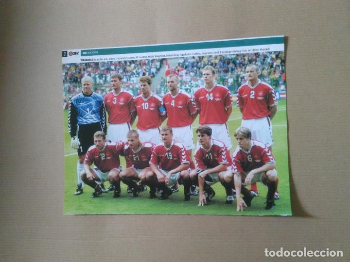 Collectionnisme sportif: EQUIPO DINAMARCA LAUDRUP POSTER 1 PAG REVISTA MD EUROCOPA 2000 EURO 00 SERGI BARJUAN ESPA&Ntilde;A TRASERA