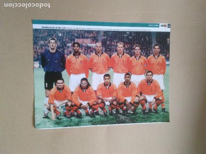 Collectionnisme sportif: EQUIPO HOLANDA KLUIVERT OVERMARS COCU DE BOER BERGKAMP POSTER 1 PAG REVISTA MD EUROCOPA 2000 EURO 00