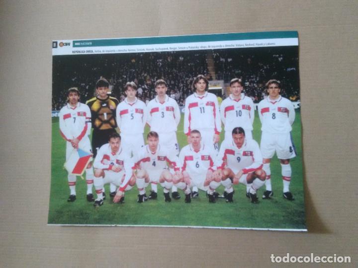Collectionnisme sportif: EQUIPO REPUBLICA CHECA BERGER POBORSKY NEDVED SMICER POSTER 1 PAG REVISTA MD EUROCOPA 2000 EURO 00