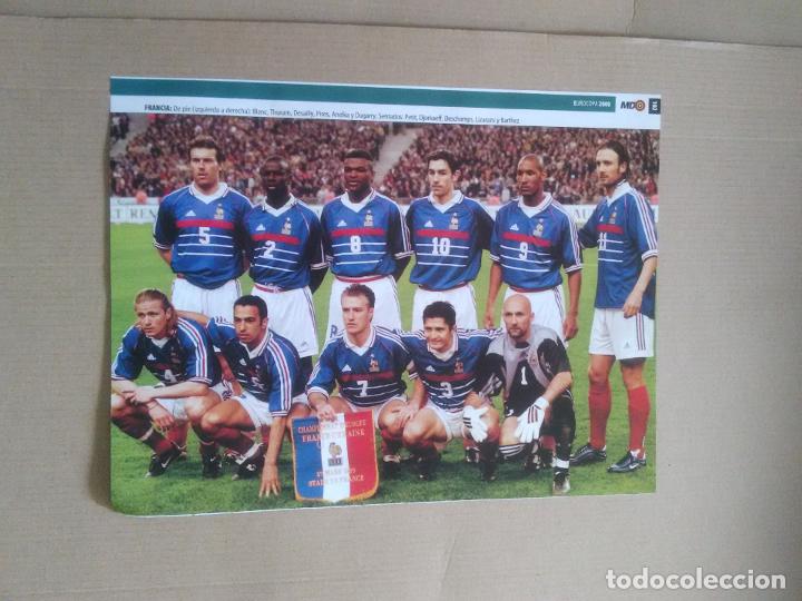 Collectionnisme sportif: EQUIPO FRANCIA BLANC PETIT DJORKAEFF DESCHAMPS ANELKA POSTER 1 PAG REVISTA MD EUROCOPA 2000 EURO 00