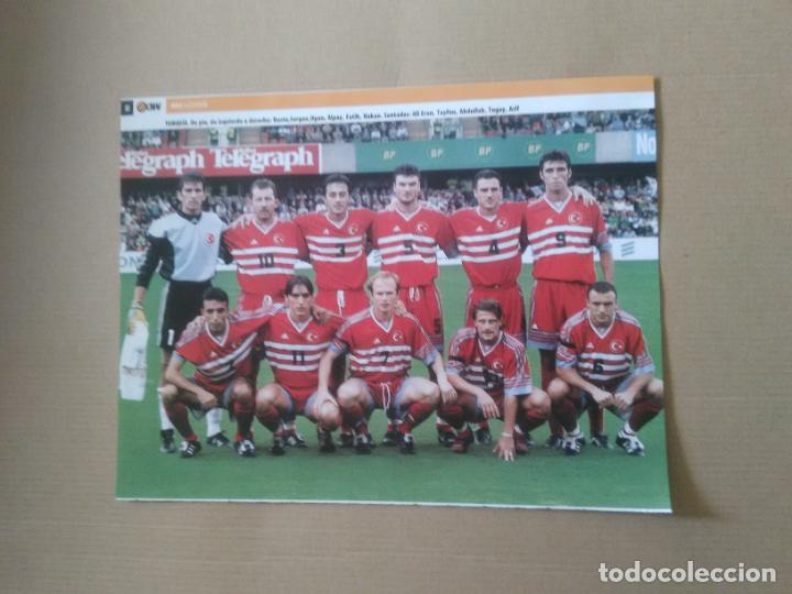 Collectionnisme sportif: EQUIPO TURQUIA RUSTU HAKAN TAYFUN ABDULLAH TUGAY ARIF POSTER 1 PAG REVISTA MD EUROCOPA 2000 EURO 00