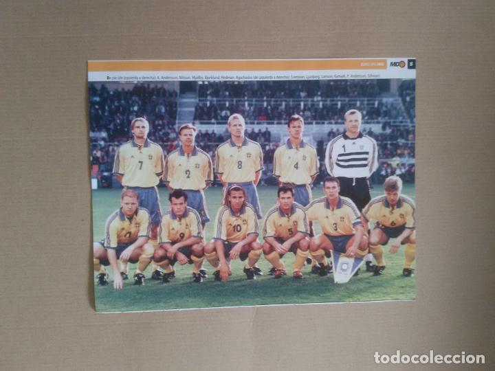Collectionnisme sportif: EQUIPO SUECIA LJUNBERG LARRSON ANDERSSON SCHWARZ POSTER 1 PAG REVISTA MD EUROCOPA 2000 EURO 00