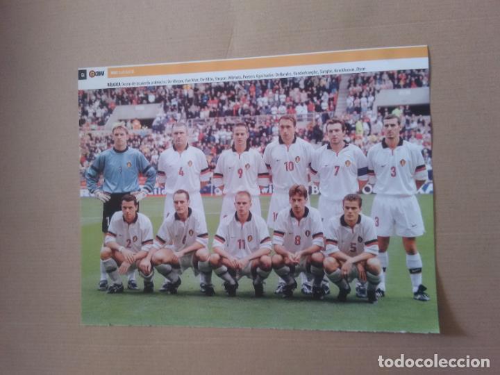 Sammelleidenschaft Sport: EQUIPO BELGICA DE BILDE OYEN VAN MEIR WILMOTS STRUPAR POSTER 1 PAG REVISTA MD EUROCOPA 2000 EURO 00