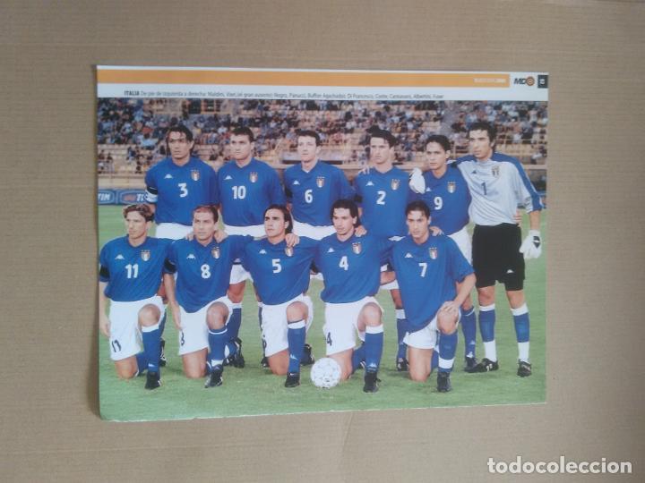 Sammelleidenschaft Sport: EQUIPO ITALIA MALDINI VIERI ALBERTINI INZAGHI BUFFON POSTER 1 PAG REVISTA MD EUROCOPA 2000 EURO 00