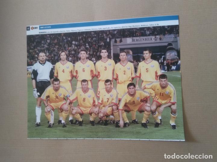 Collectionnisme sportif: EQUIPO RUMANIA STELEA HAGI GALCA POPESCU ILIE PETRESCU POSTER 1 PAG REVISTA MD EUROCOPA 2000 EURO 00
