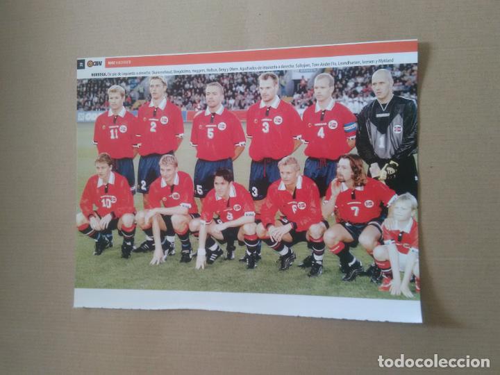 Collectionnisme sportif: EQUIPO NORUEGA BERGDOLMO HOFTUN FLO OLSEN SOLKSJAER POSTER 1 PAG REVISTA MD EUROCOPA 2000 EURO 00