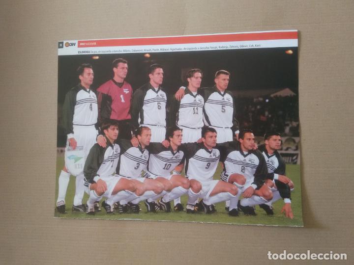 Collectionnisme sportif: EQUIPO ESLOVENIA MILANIC NOVAK RUDONJA ZAHOVIC PAVLIN POSTER 1 PAG REVISTA MD EUROCOPA 2000 EURO 00