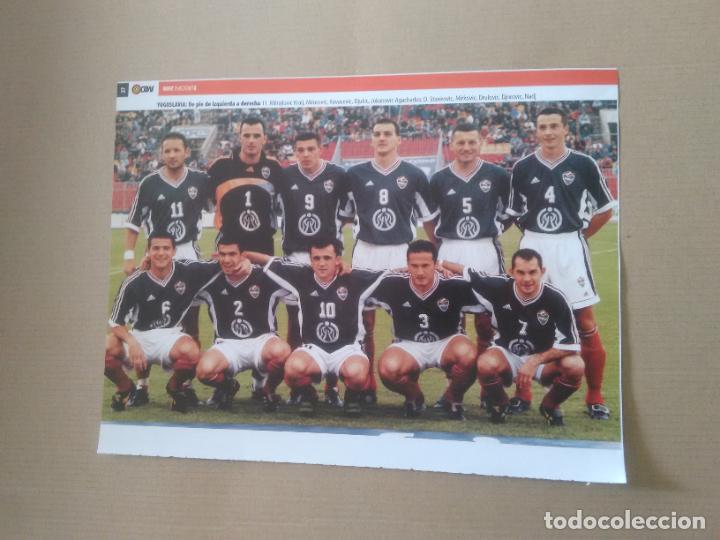 Collectionnisme sportif: EQUIPO YUGOSLAVIA MILOSEVIC KOVACEVIC DJUKIC STANKOVIC POSTER 1 PAG REVISTA MD EUROCOPA 2000 EURO 00